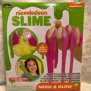 BOREDOM BUSTER!!! Nickelodeon Neon Glow Slime